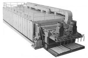 Roller drier SRG-25М for veneer of drying with flue gases heating